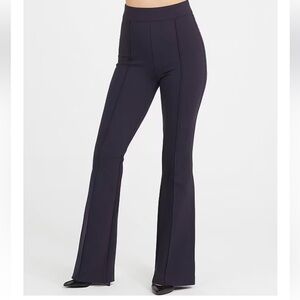 SPANXsmooth Perfect Fit Ponte Flare Pant - Navy; size Large Tall